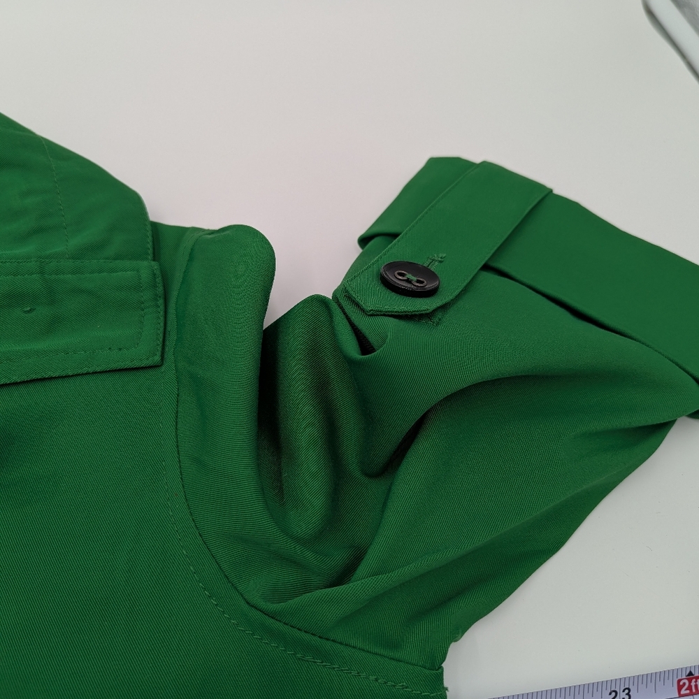 Ruby Rd Emerald Green Button Up Utility Jacket Pe… - image 4